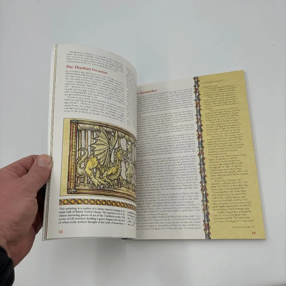 AD&D Karameikos Kingdom of Adventure Explorers Guide Book Only VG+‎